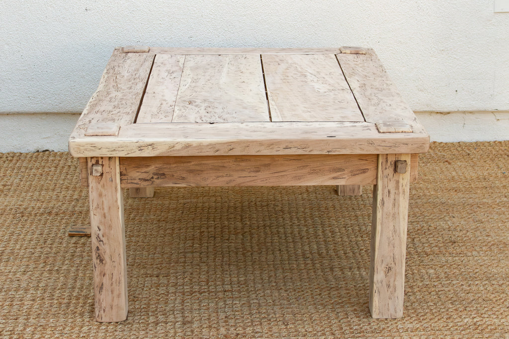 Bleached Teak Coastal Rustic Coffee Table (Trade)