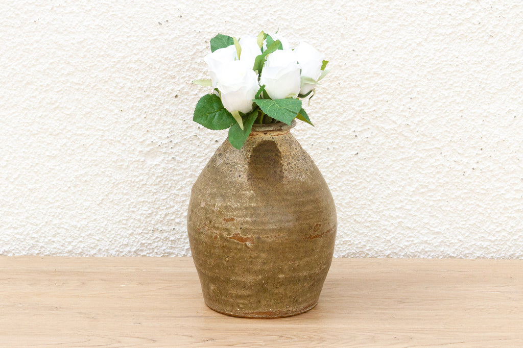 Rustic Stoneware Chinese Vessel