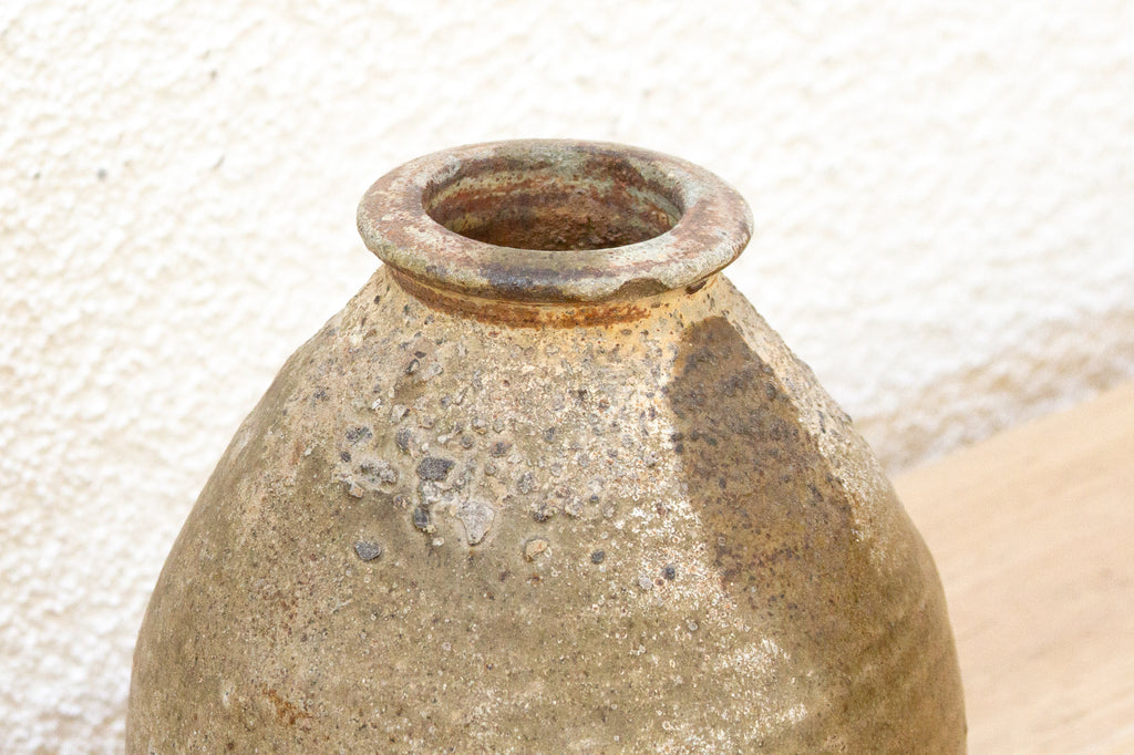 Rustic Stoneware Chinese Vessel