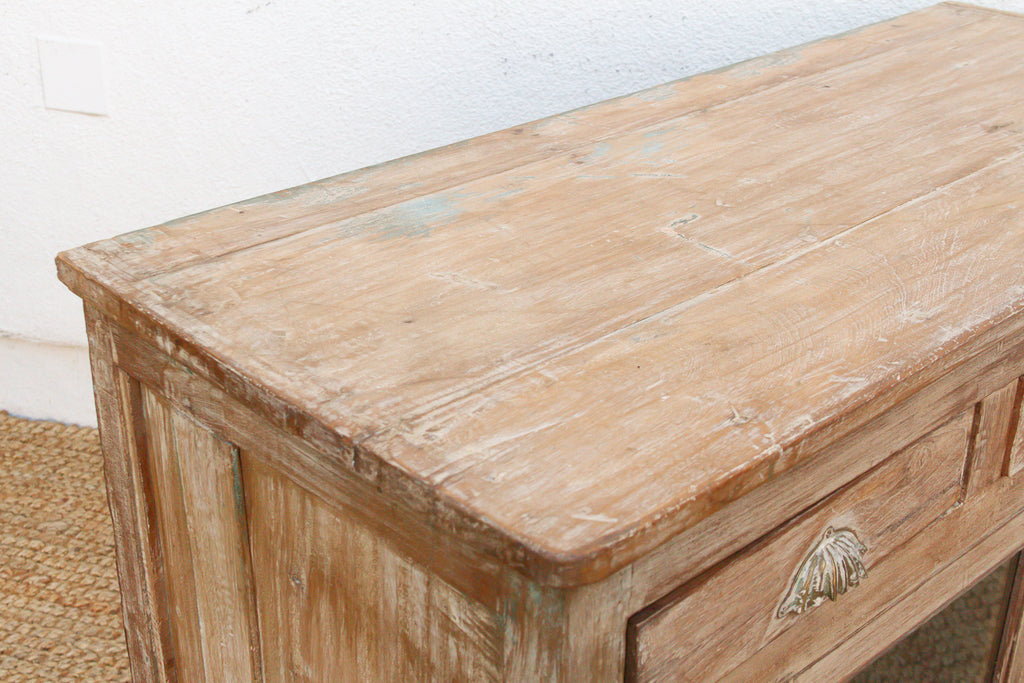 Early 20th Century Reverse Glass Painted Buffet Cabinet (Trade)