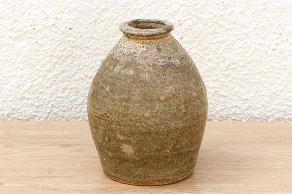 Rustic Stoneware Chinese Vessel