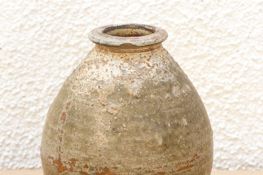 Rustic Stoneware Chinese Vessel