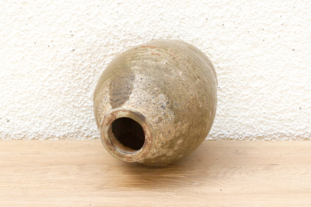 Rustic Stoneware Chinese Vessel