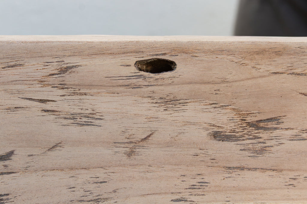 Bleached Teak Coastal Rustic Coffee Table (Trade)