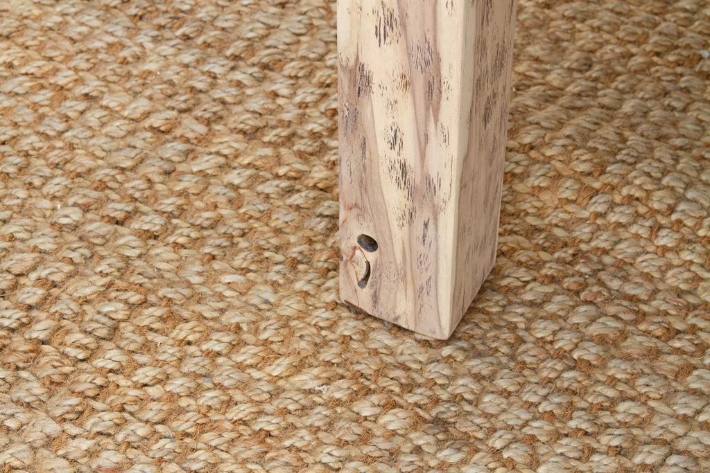 Bleached Teak Coastal Rustic Coffee Table (Trade)