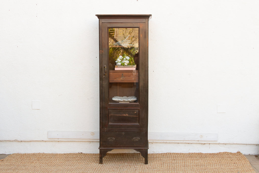 19th Century Handsome Colonial Vitrine Cabinet (Trade)