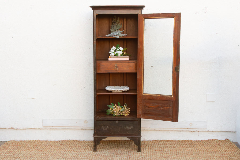 19th Century Handsome Colonial Vitrine Cabinet (Trade)