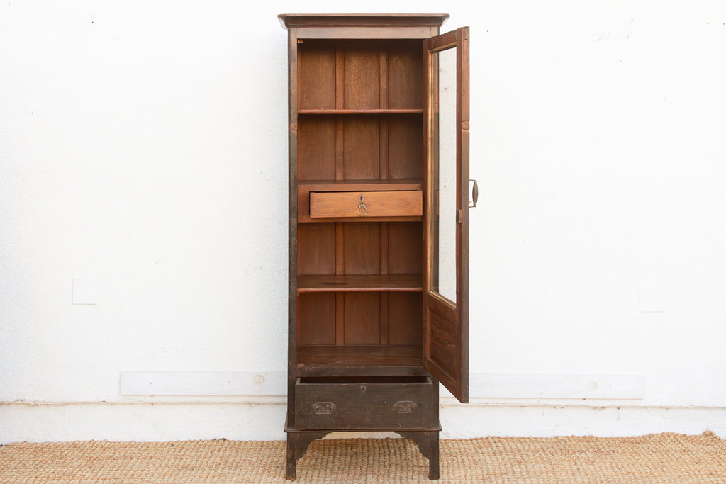 19th Century Handsome Colonial Vitrine Cabinet (Trade)