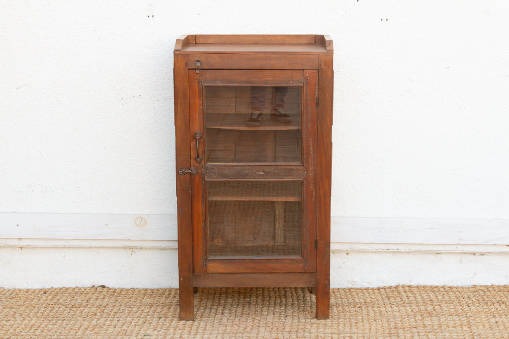 Small Antique Apothecary Glass Cabinet (Trade)