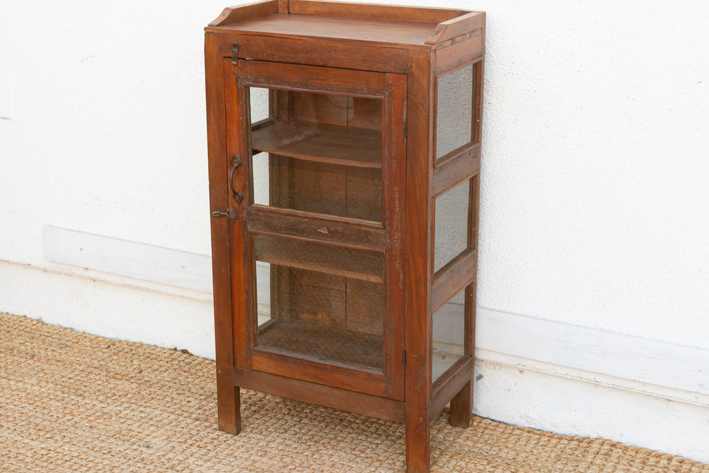 Small Antique Apothecary Glass Cabinet (Trade)