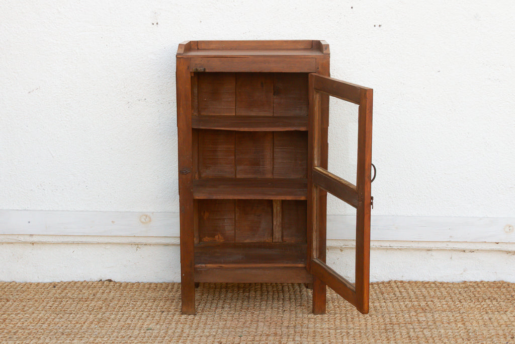 Small Antique Apothecary Glass Cabinet (Trade)