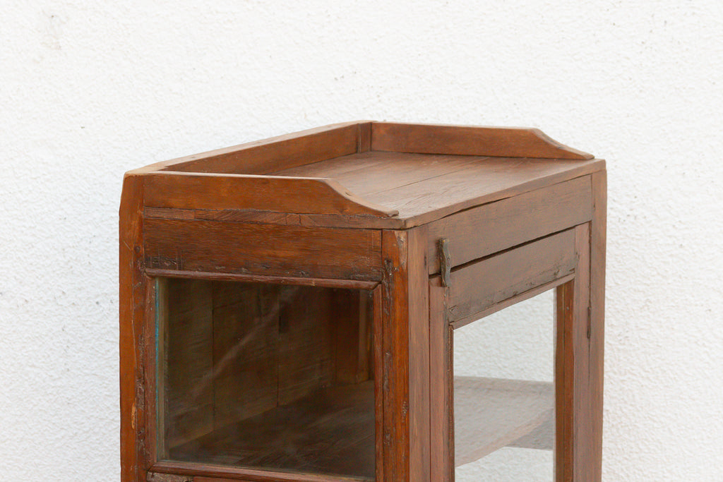 Small Antique Apothecary Glass Cabinet (Trade)