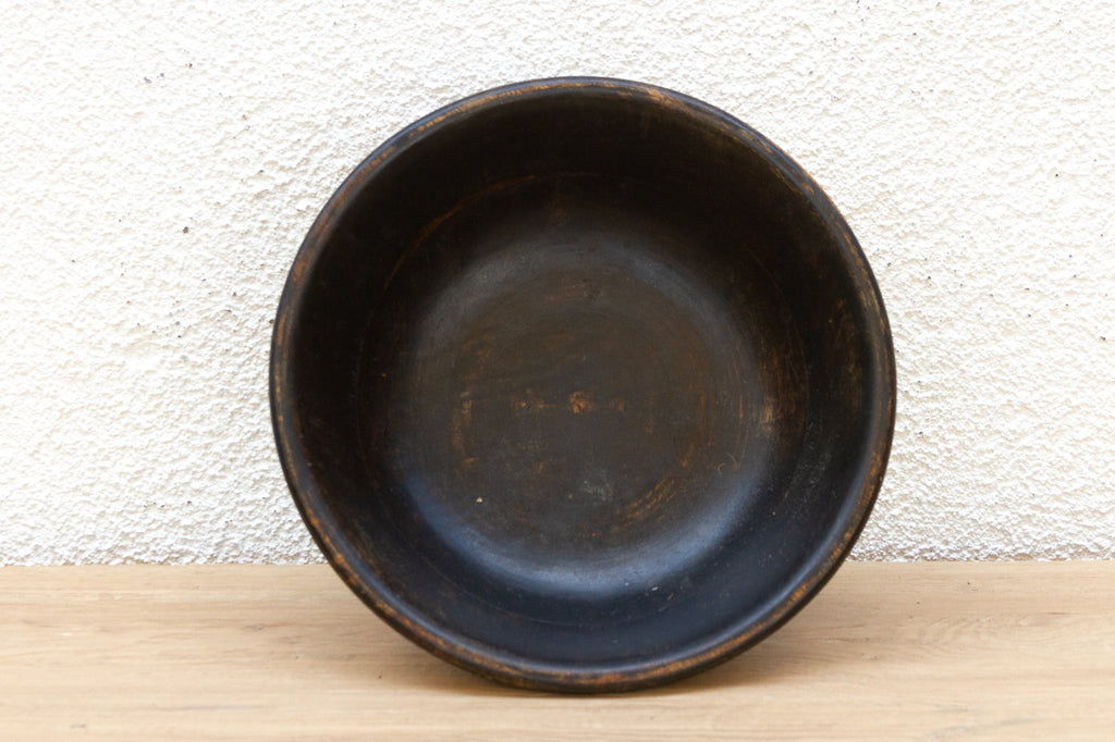 Vintage African Wood Pedestal Bowl