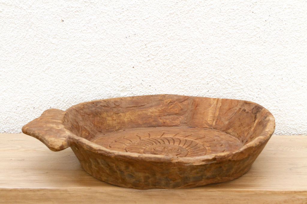 Large 20th Century Swat Valley Rustic Bowl (Trade)