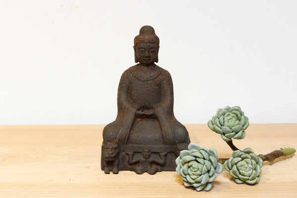Antique Rusted Metal Buddha