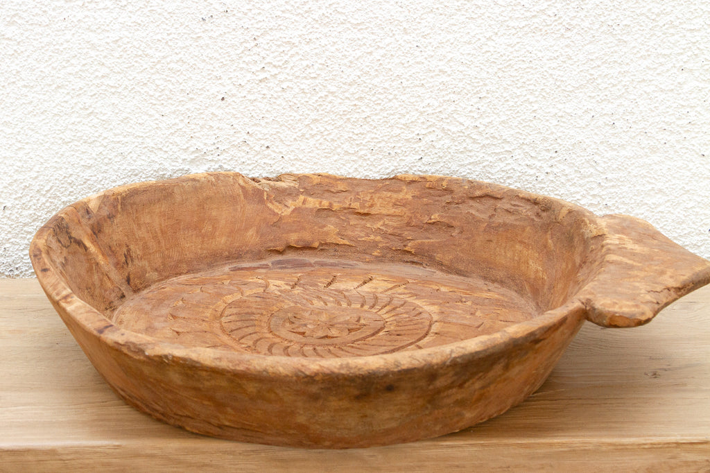 Large 20th Century Swat Valley Rustic Bowl (Trade)