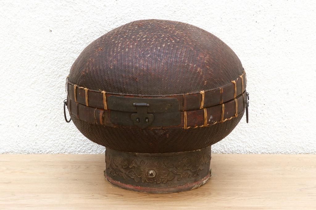 Rare 19th Century Woven Wedding Basket