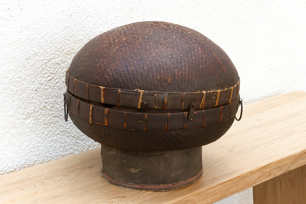 Rare 19th Century Woven Wedding Basket