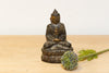 Aged Brass Finished Metal Buddha Figure