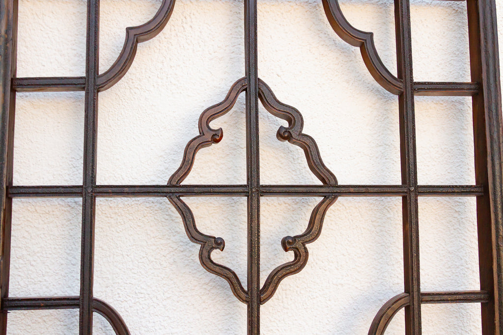 Pair of Antique Chinese Ruyi Cloud Lattice Panels
