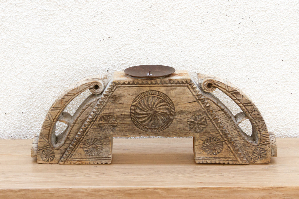 A Reclaimed Architectural Element Candle Holder