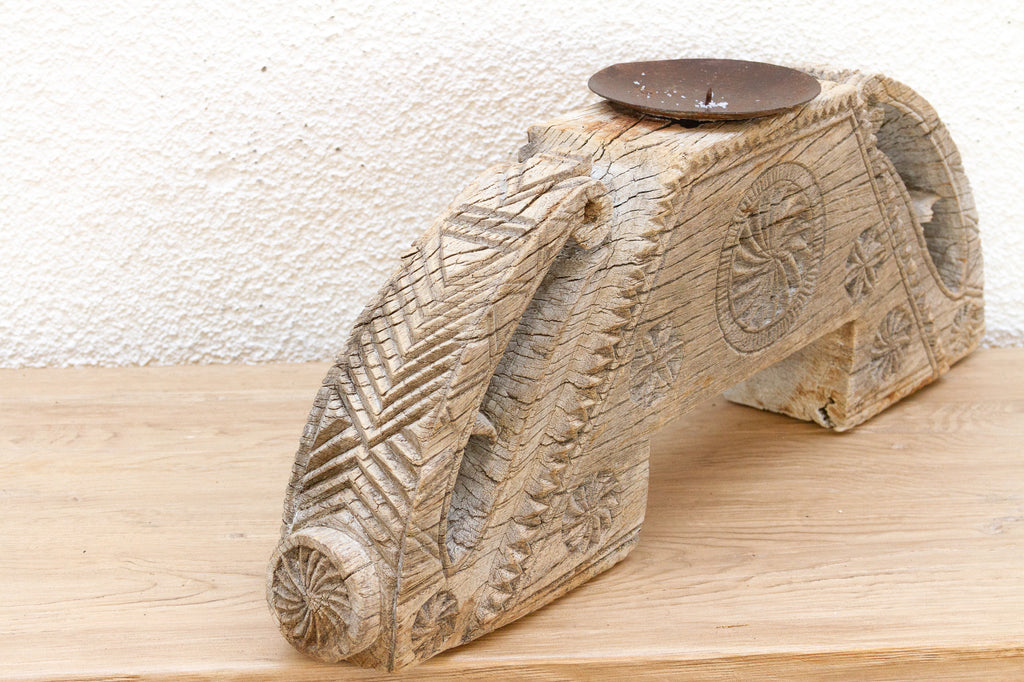 A Reclaimed Architectural Element Candle Holder