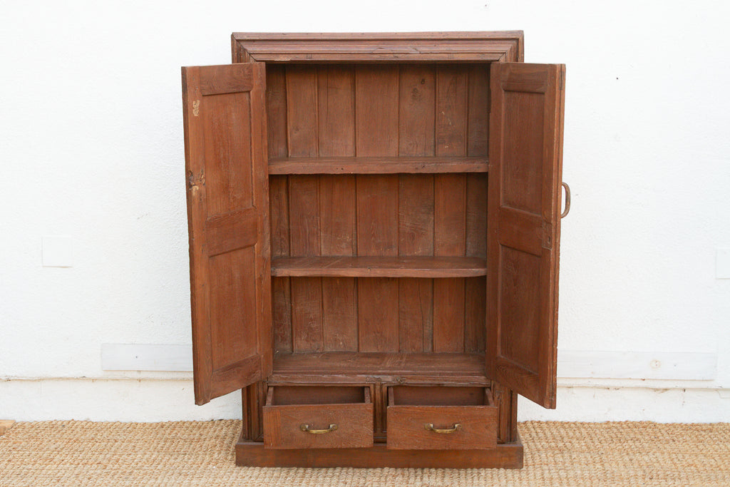 19th Century Carved Medallion Slim Cabinet (Trade)