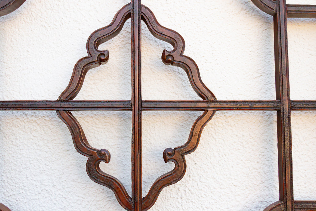 Set of 2, 19th Century Cloud Medallion Windows