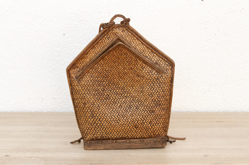 Finely Woven Antique Carrying Backpack