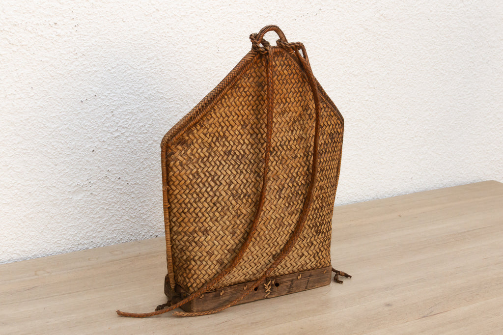 Finely Woven Antique Carrying Backpack