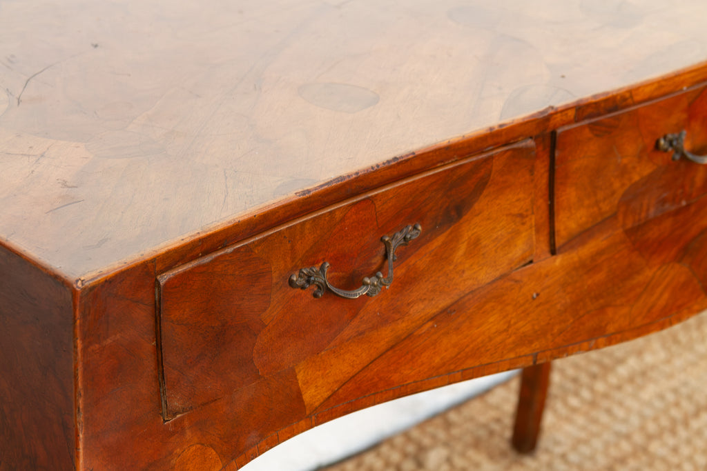 Mid-Century 20th Italian Walnut Marquetry Writing Table (Trade)
