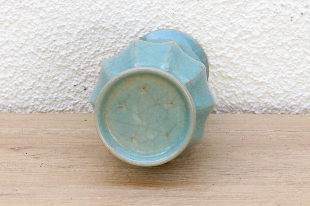 Celestial Blue Chinese Celadon Vase