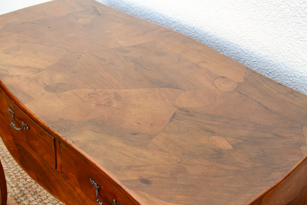 Mid-Century 20th Italian Walnut Marquetry Writing Table (Trade)