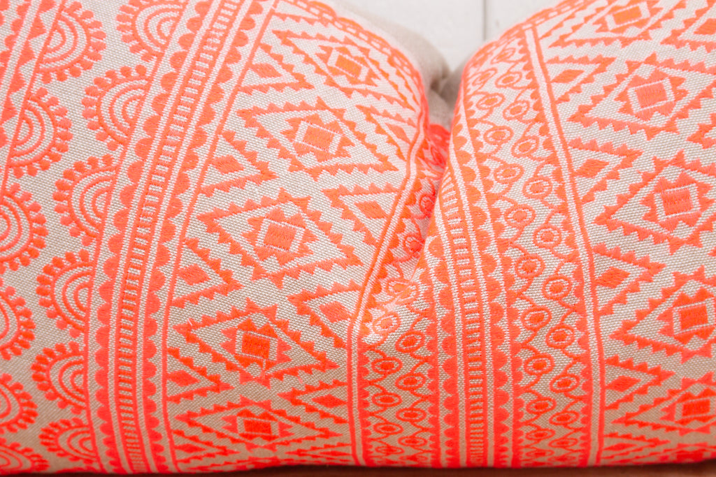 Sierra Tenejapa Silk Embroidered Lumbar Pillow (Trade)