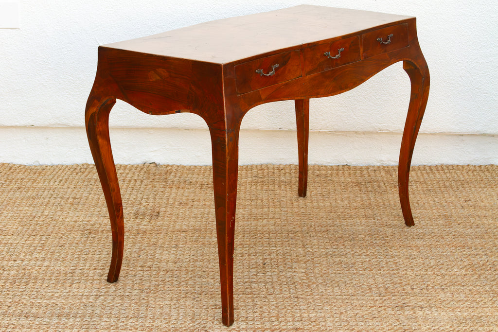 Mid-Century 20th Italian Walnut Marquetry Writing Table (Trade)