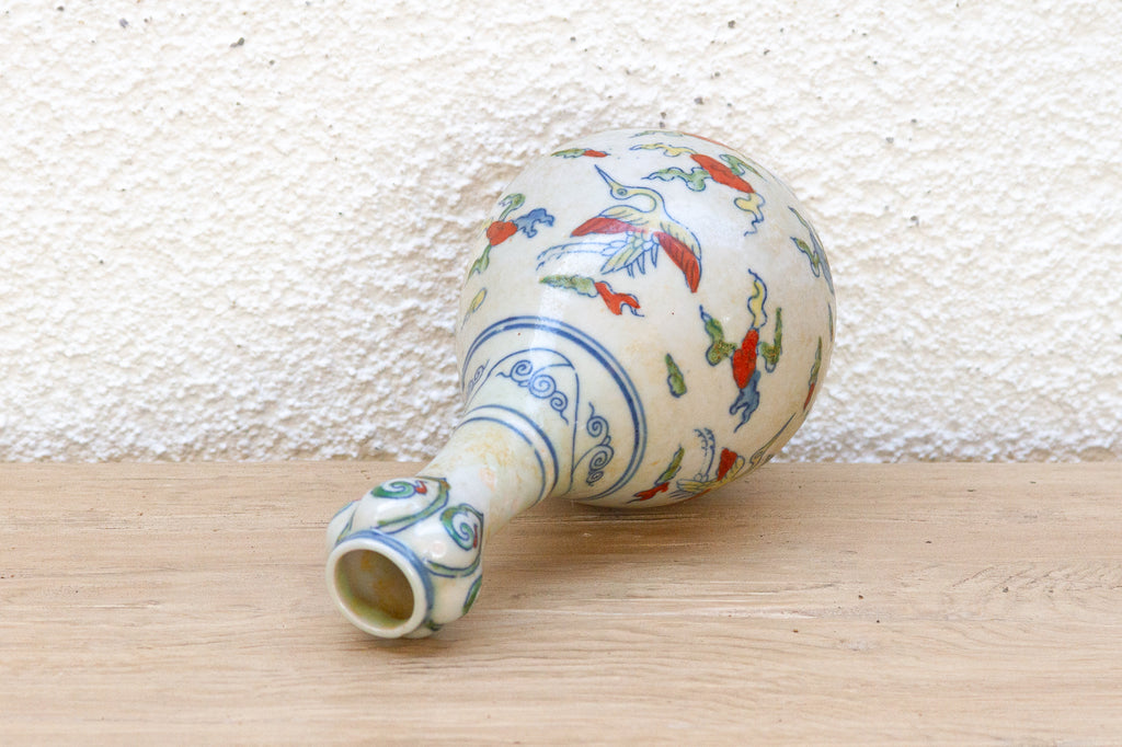 Antique Hand Painted Whimsical Folk Art Pottery (Trade)