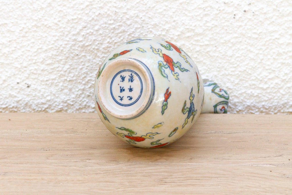 Antique Hand Painted Whimsical Folk Art Pottery (Trade)