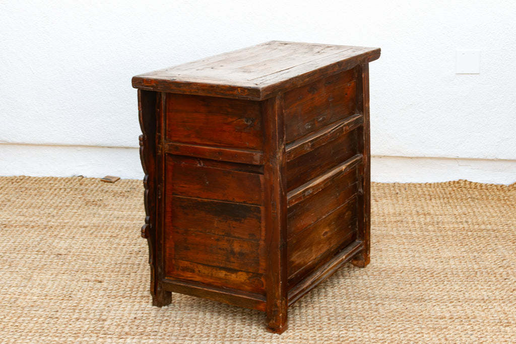 Antique Chinese Carved Six-Drawer Dresser