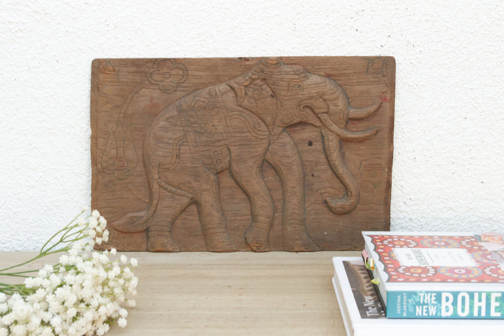 Engraved Traditional Elephant Carving