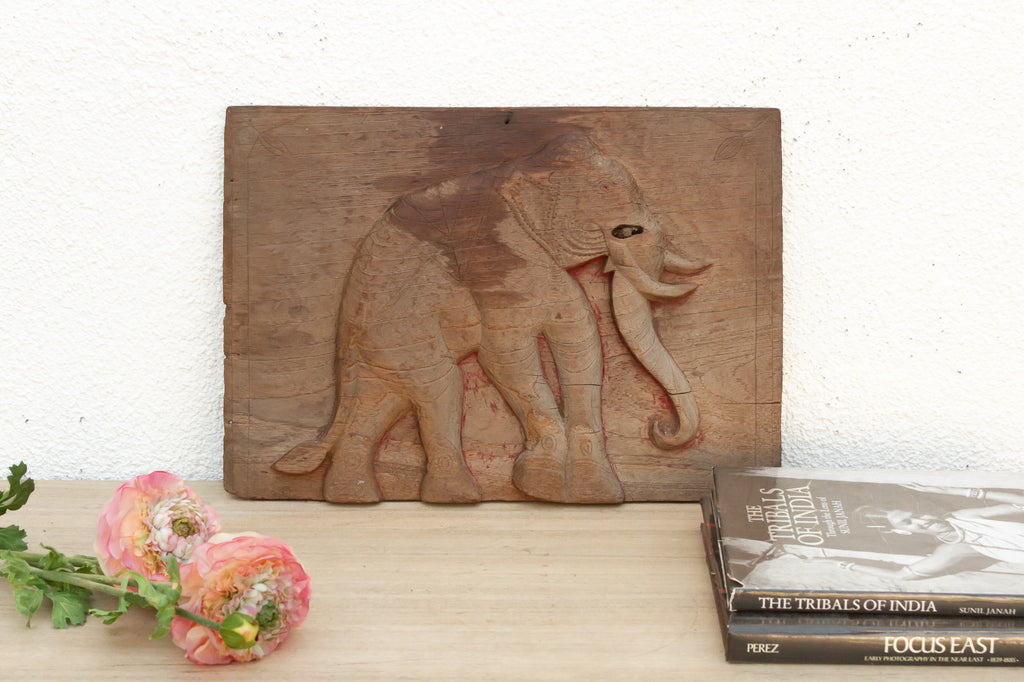 Antique Thai Elephant Architectural Fragment