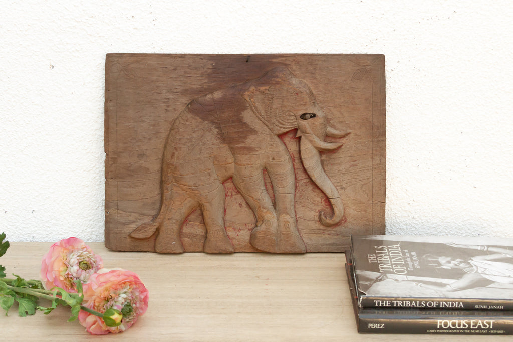 Antique Thai Elephant Architectural Fragment