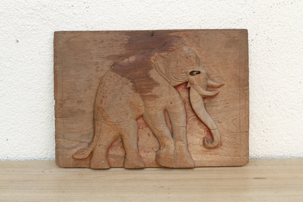 Antique Thai Elephant Architectural Fragment