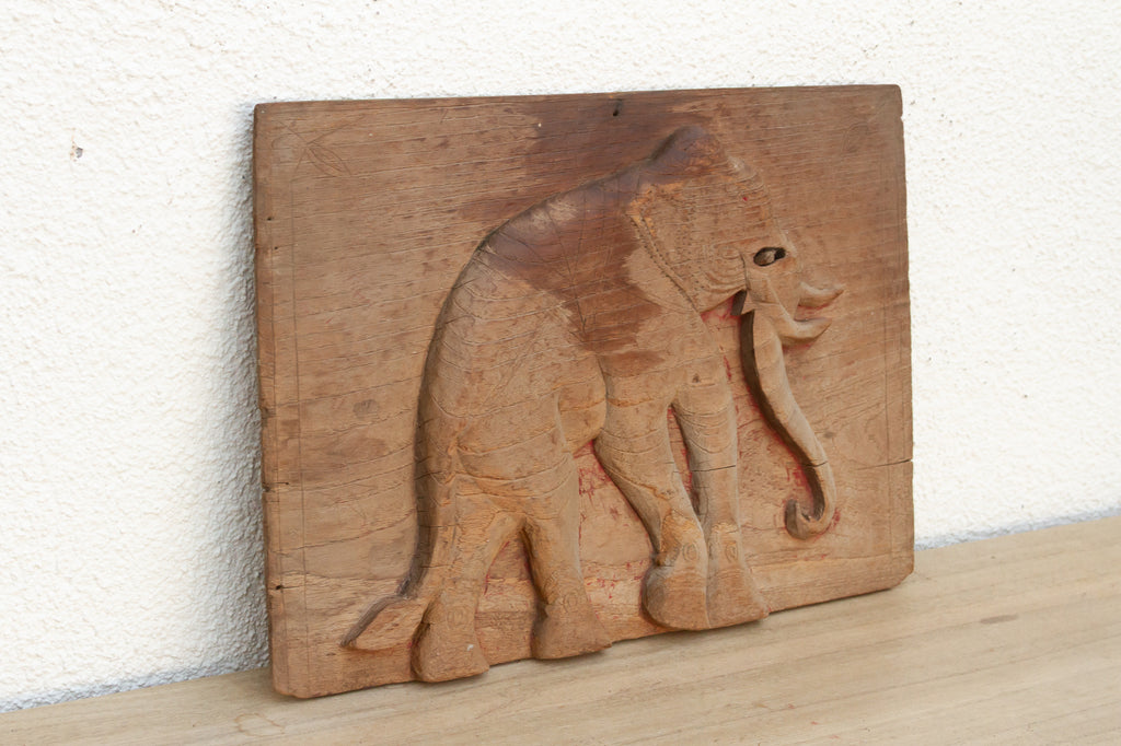 Antique Thai Elephant Architectural Fragment
