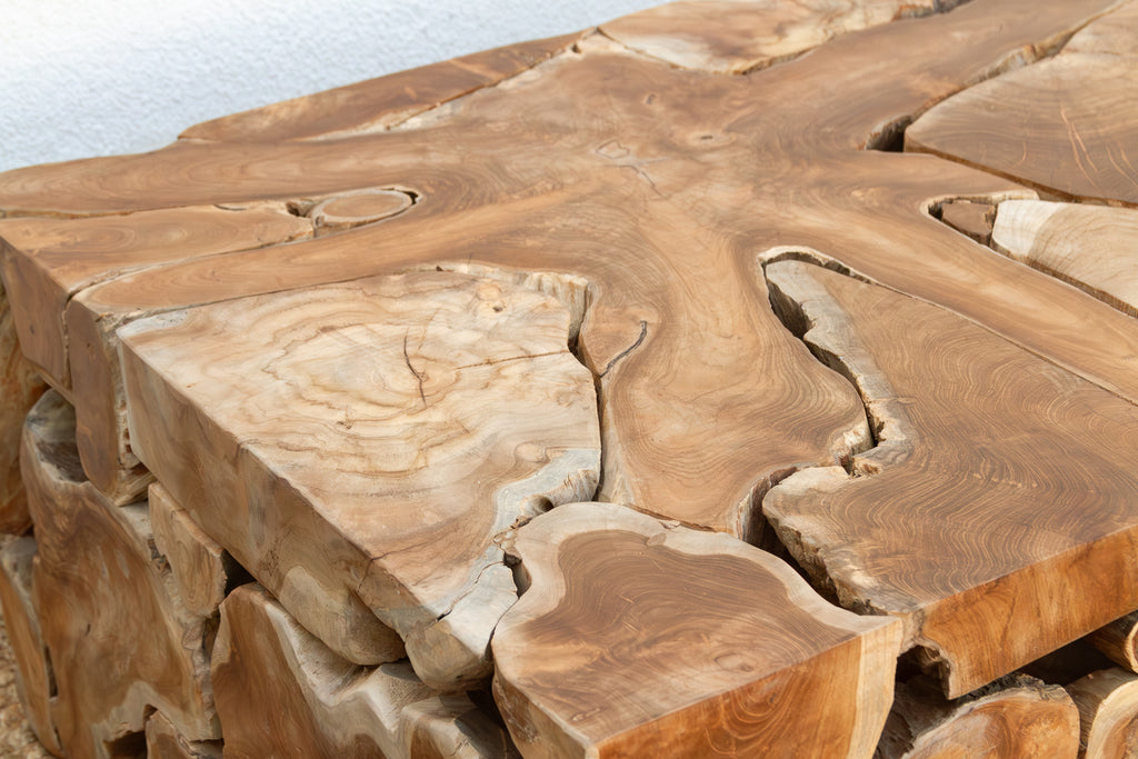 Organic Teak Root Mosaic Coffee Table (Trade)