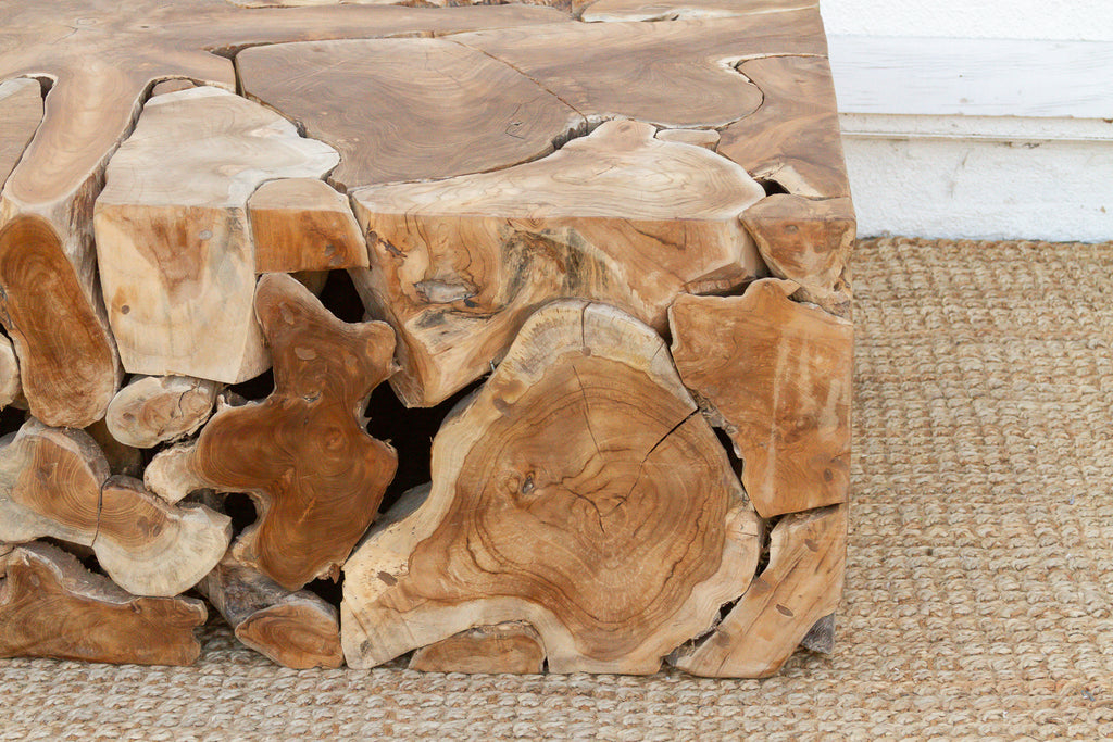 Organic Teak Root Mosaic Coffee Table (Trade)