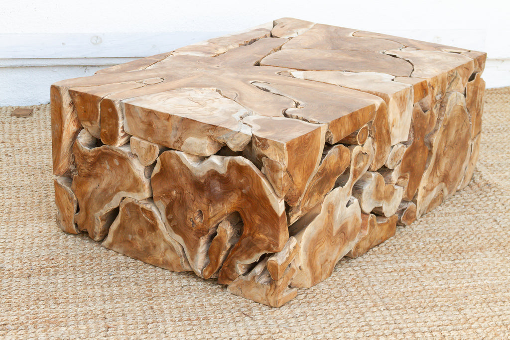 Organic Teak Root Mosaic Coffee Table (Trade)