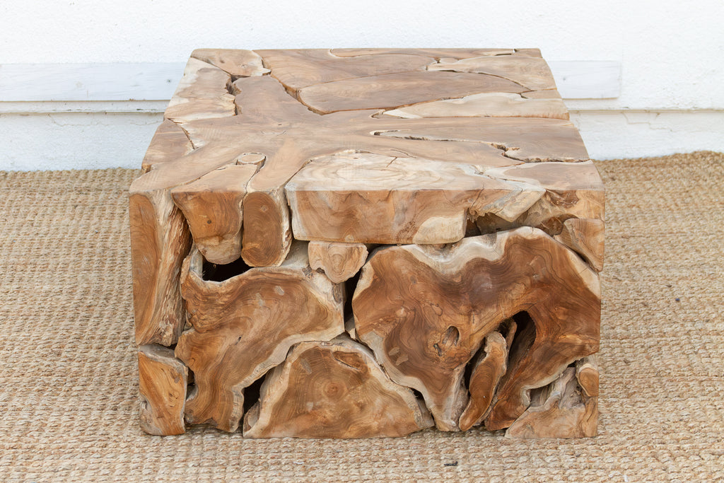 Organic Teak Root Mosaic Coffee Table (Trade)