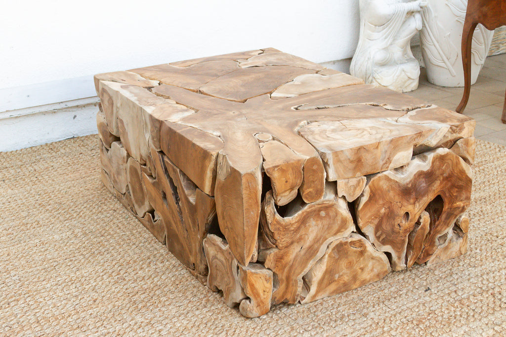 Organic Teak Root Mosaic Coffee Table (Trade)