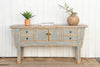 Farmhouse Style Misty Blue Credenza