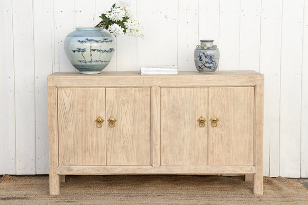 Reclaimed Smokey Elm Four Door Sideboard